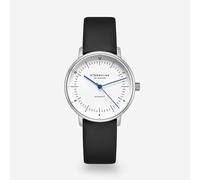 Naos XS Automatik silber - Leder - Klassik schwarz