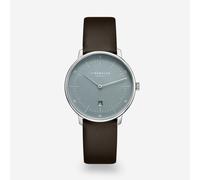 Naos XS Edition Flora eisblau - Leder - Klassik dunkelbraun