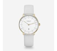 Naos XS gold - Leder - Klassik weiß