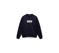 Napapijri Box Logo Sweatshirt marineblau/weiß - M