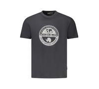 Napapijri Bio Baumwolle Logo TShirt Kurzarm Rundhals - Größe: S