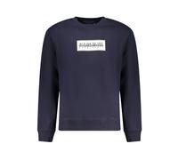Napapijri - Blauer Baumwoll-Sweatshirt mit Logodruck - - Sweatshirts & Hoodies - Herren - Blau - 2XL