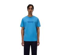 Napapijri Box Logo Kurzarm-t-shirt L Cyaneus