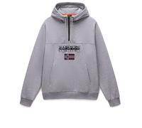 Napapijri - Burgee Half Zip Hoodie 2.0 - Hoodie, Gr. XL, grau (MediumGreyMelange)
