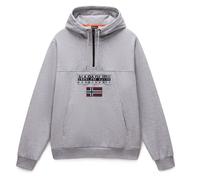 Napapijri - Burgee Half Zip Hoodie 2.0 - Hoodie, Gr. XL, grau (MediumGreyMelange)