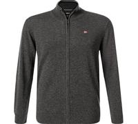 NAPAPIJRI Cardigan Herren Regular Fit Merinowolle grau, L