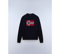 Napapijri Strickpullover mit Rundhalsausschnitt Modell 'MURA' in Marine, Größe M