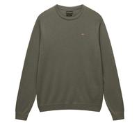 NAPAPIJRI Pullover Herren Regular Fit Rundhals Merinowolle grün, XXL