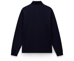 Napapijri - E-Badge L/S - Polo-Shirt, Gr. XL, blau (BluMarine)