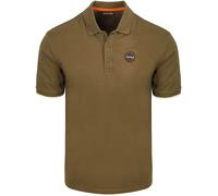 Napapijri E-Badge Polo Olivgrün - Größe L Dunkelgrün L