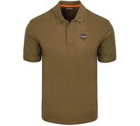 Napapijri E-Badge Polo Olivgrün - Grösse XL - Herren - Bekleidung - Modern-fit - Baumwolle -