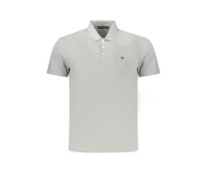 Napapijri Graues Baumwoll-Herrenpoloshirt XL