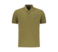 Napapijri Grünes Baumwoll-Herrenpoloshirt M