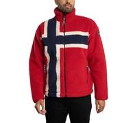 Napapijri Regular Fit Fleecejacke mit Stehkragen Modell 'T-FIEMME' in Rot, Größe L