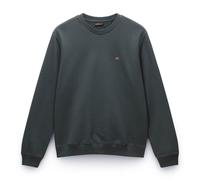 NAPAPIJRI Herren Sweatshirt - BALIS CREW 1, Small Flag, Rundhals, Regular Fit, einfarbig Grün 3XL