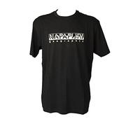 Napapijri Herren-T-Shirt, kurzärmeliges Baumwoll-T-Shirt mit Rundhalsausschnitt und Aufdruck Artikel NP0A4GI7 sany ss, 041 Black, 3XL