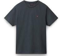 NAPAPIJRI Herren T-Shirt - SALIS, Small Flag, Rundhals, Regular Fit, Baumwolle, einfarbig XL Grün (Urban)