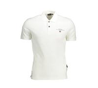 Regular Fit Poloshirt mit Label-Print Modell 'elbas' XL men Offwhite