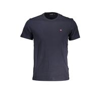 Napapijri Kurzarm TShirt Blau mit Logo - Größe: S