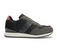 Sneaker NAPAPIJRI "Napapijri Sneaker Lederimitat/Textil", Herren, Gr. 42, schwarz, grau, Lederimitat, Textil, Schuhe (92817214-42) schwarz, grau