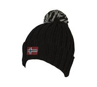 Napapijri Mütze mit Revers und Bommel Artikel NCNCNP0A4FRZ SEMIURY W 2 Made in Italy, 041 Black, Einheitsgröße
