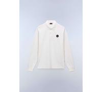 Napapijri Polo E-Badge Ls NP0A892G White Heron-XS
