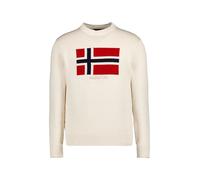 NAPAPIJRI Pullover Herren Slim Fit Rundhals Baumwolle beige, M