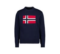 NAPAPIJRI Pullover Herren Slim Fit Rundhals Baumwolle blau, M