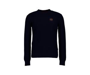NAPAPIJRI Pullover Herren Slim Fit Rundhals Baumwolle blau, XL