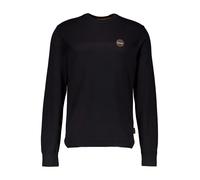 NAPAPIJRI Pullover Herren Slim Fit Rundhals Baumwolle schwarz, XL