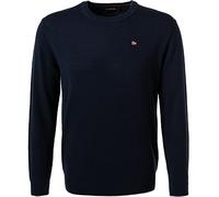 NAPAPIJRI Pullover Herren Slim Fit Rundhals Wolle blau, XXL