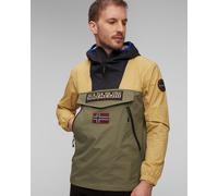 Napapijri Rainforest Wb Herrenjacke In Grün, Beige Und Schwarz Np0a4hx6mf71-312 Beige;Mehrfarbig;Grün;Schwarz XL