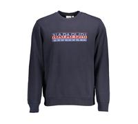 Napapijri Rundhals Sweatshirt Blau Logo - Größe: 2XL