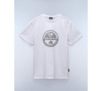 Napapijri S-Bollo Herren T-Shirt mit kurzem Arm und Grafikdruck M