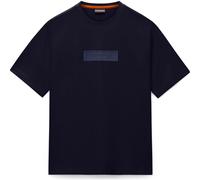 Napapijri Box Logo Kurzarm-t-shirt 2XL Blu Marine