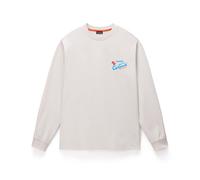 Napapijri - S-Fiemme L/S - Longsleeve, Gr. S, weiß/grau (BeigeDimity)