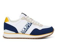 Sneaker NAPAPIJRI "Napapijri Sneaker Lederimitat/Textil", Herren, Gr. 42, blau, beige, Lederimitat, Textil, Schuhe Sneaker (21795031-42) blau, beige