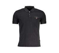 Napapijri Schwarzes Baumwoll Herren Polo Shirt M
