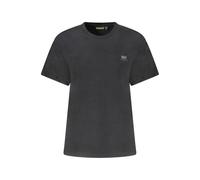 Napapijri Schwarzes Baumwoll-T-Shirt für Frauen 2XS