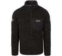 Napapijri Sweaterjacke Yupik Fleece Schwarz - Größe XXL Schwarz XXL