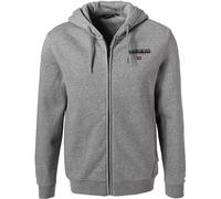 NAPAPIJRI Sweatjacke Herren Regular Fit Baumwolle grau Logo und Motiv, L