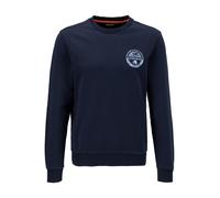 NAPAPIJRI Sweatshirt Herren Slim Fit Rundhals Baumwolle blau, XL