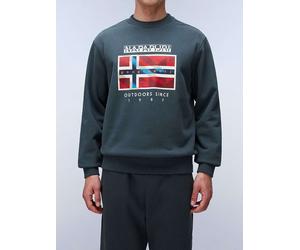 Napapijri Sweatshirt in Grün - Größe S | Herren Plussize