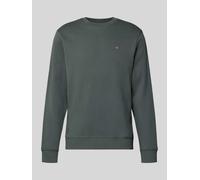 Napapijri Sweatshirt mit Label-Stitching Modell 'BALIS' in Rauchblau, Größe XL