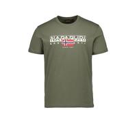 NAPAPIJRI T-Shirt Herren Regular Fit Kurzarm Rundhals Baumwolle grün, 3XL