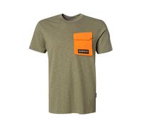 NAPAPIJRI T-Shirt Herren Regular Fit Kurzarm Rundhals Baumwolle grün, L