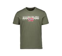 NAPAPIJRI T-Shirt Herren Regular Fit Kurzarm Rundhals Baumwolle grün, XL
