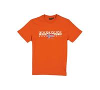 NAPAPIJRI T-Shirt Herren Regular Fit Kurzarm Rundhals Baumwolle orange, L
