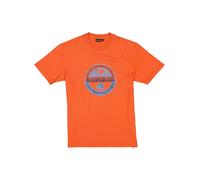NAPAPIJRI T-Shirt Herren Regular Fit Kurzarm Rundhals Baumwolle orange, M