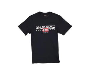 NAPAPIJRI T-Shirt Herren Regular Fit Kurzarm Rundhals Baumwolle schwarz, 3XL